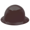 MSA 454672 Skullgard Full Brim Hard Hat - Staz-On Suspension - Brown