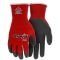 MCR Safety N9680 Ninja Flex Latex Coated Gloves - 15 Gauge Nylon Shell - Red