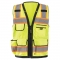 OccuNomix LUX-HDS2T Type R Class 2 Heavy Duty Two-Tone Surveyor Safety Vest - Yellow/Lime