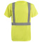 OccuNomix LUX-SSETN2B Type R Class 2 Birdseye Safety T-Shirt - Yellow/Lime