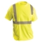 OccuNomix LUX-SSETP2B Type R Class 2 Wicking Birdseye Mesh Safety T-Shirt - Yellow/Lime