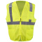 OccuNomix LUX-SSGZC2 Type R Class 2 Classic Mesh Zipper Vest - Yellow/Lime