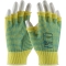 PIP 08-K259PDD Kut-Gard Seamless Knit Kevlar Gloves with Double-Sided PVC Dot Grip - Half-Finger