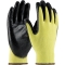 PIP 09-K1400 G-Tek CR Seamless Knit Kevlar Gloves - Nitrile Coated Smooth Grip on Palm & Fingers - Medium Weight