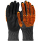 PIP 16-MPT630 G-Tek PolyKor Blended Work Gloves - D3O Impact Protection and Nitrile MicroSurface Coated Palm & Fingers