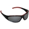 Bouton 250-60-0628 FlashFire Safety Glasses - Black Frame - Silver Mirror Anti-Fog Lens
