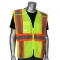 PIP 302-0590 Type R Class 2 Expandable Breakaway Mesh Safety Vest - Hi-Vis Yellow
