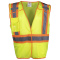 PIP 303-V505 Type R Class 2 Breakaway Two-Tone Mesh Safety Vest - Yellow/Lime