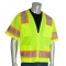 PIP 303-0500 Type R Class 3 Two-Tone Surveyor Safety Vest with Six Pockets - Yellow/Lime