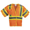 PIP 303-V505 Type R Class 3 Breakaway Two-Tone Mesh Safety Vest - Orange