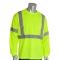 PIP 313-1300 Type R Class 3 Long Sleeve Safety T-Shirt - Yellow/Lime