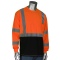 PIP 313-1390B Type R Class 3 Long Sleeve Safety Shirt w/ 50+ UPF Sun Protection - Orange