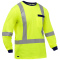 PIP 313M6118X Bisley Type R Class 3 X-Back Long Sleeve Safety Shirt - Yellow/Lime