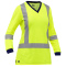PIP 313W6118X Bisley Type R Class 3 Women's X-Back Long Sleeve Safety Shirt - Yellow/Lime