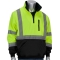 PIP 323-1330B Type R Class 3 Quarter Zip Pullover Safety Sweatshirt - Yellow/Lime