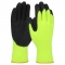 PIP 41-1425 Hi-Vis Seamless Knit Brushed Acrylic Gloves - Latex Coated Crinkle Grip