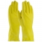 PIP 48-L185Y Assurance Unsupported Latex Gloves - Flock Lined with Honeycomb Grip - 18 Mil