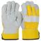 PIP 500Y Premium Grade Split Cowhide Leather Palm Gloves with Fabric Back