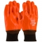 PIP 58-7303 ProCoat Hi-Vis Insulated PVC Dipped Gloves with Smooth Finish - Knitwrist