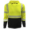 Reflective Apparel 604CT Type R Class 3 Pullover Sweatshirt - Hi-Vis Yellow/Black