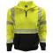 Reflective Apparel 605CT Type R Class 3 Safety Sweatshirt - Hi-Vis Yellow/Black