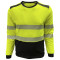 Reflective Apparel 610CT Type R Class 3 Black Bottom Safety Shirt - Yellow/Lime
