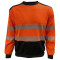 Reflective Apparel 610CX Type R Class 3 X-Back Black Bottom Safety Shirt - Orange
