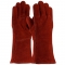 PIP 73-7015A Shoulder Split Cowhide Leather Welders Gloves - Cotton Liner