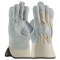PIP 80-8800 Heavy Side Split Cowhide Leather Palm Gloves with Canvas Back and Kevlar Stitching