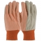 PIP 91-910PDO Premium Grade Cotton Canvas Gloves - PVC Dot Grip on Palm, Thumb and Forefinger - 10 oz