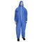 PIP BC3856 SMS Coverall with Hood Elastic Wrist & Ankle - Blue