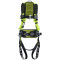Miller H5CC31102 Construction Comfort Full-Body Harness - 5 Points of Adjustment with Padding & Belt - Steel D-Rings - Tongue Buckles Leg and Side & Back D-Rings