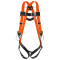 Miller T4507 Titan II Non-Stretch Full-Body Harness - Hi-Viz Webbing - 5 Points of Adjustment - Back/Side D-Rings - Mating Chest Buckles & Tongue Leg Buckles