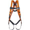 Miller T4700 Titan Full-Body Harness - Hi‑Viz Webbing - PFL/SRL Connector - Back D‑Rings - Tongue Leg Buckles