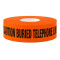 Presco CAUTION BURIED TELEPHONE LINE BELOW Non-Detectable Underground Warning Tape - Orange