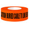 Presco CAUTION BURIED CABLE TV LINE BELOW Non-Detectable Underground Warning Tape - Orange