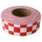 Presco CKWR Checkerboard Roll Flagging Tape - White/Red