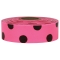 Presco PDPGBK Polka Dot Roll Flagging Tape - Pink Glo/Black