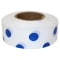 Presco PDWB Polka Dot Roll Flagging Tape - White/Blue