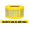 Presco Day/Night SHERIFFS LINE DO NOT CROSS Warning Tape - 3in x 1000ft Roll - 2.5 Mil - Yellow