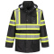 Portwest CB460 Iona X Back Contrast Winter Traffic Jacket - Black