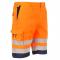 Portwest E043 Hi-Vis Polycotton Shorts - Orange/Navy