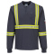 Portwest FR748NVR Bizflame Knit 2" X-Back FR Henley - Navy