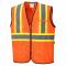 Portwest US381 Frisco Contrast Safety Vest - Orange