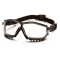Pyramex GB1810ST V2G Safety Glasses/Goggles - Black Frame - Clear H2X Anti-Fog Lens