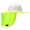 Pyramex HPSHADEC30 Collapsible Hard Hat Brim with Neck Shade - Hi-Vis Yellow