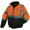 Pyramex RJ3220 Type R Class 3 Black Bottom Bomber Jacket - Orange