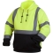 Pyramex RSSH3210 Type R Class 3 Black Bottom Pullover Safety Sweatshirt - Yellow/Lime