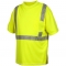 Pyramex RTS2310 Type R Class 2 Safety Shirt with Broken Heat Sealed Tape - Yellow/Lime