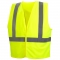 Pyramex RVHL2910 Type R Class 2 Solid Safety Vest - Yellow/Lime